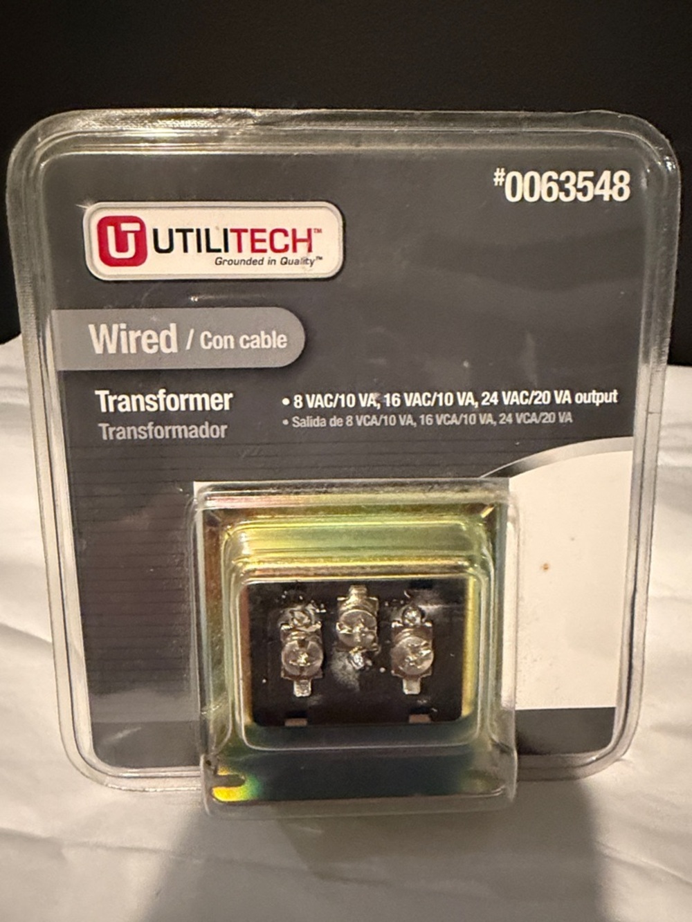Utilitech Wired Transformer in Metallic Gold/Black